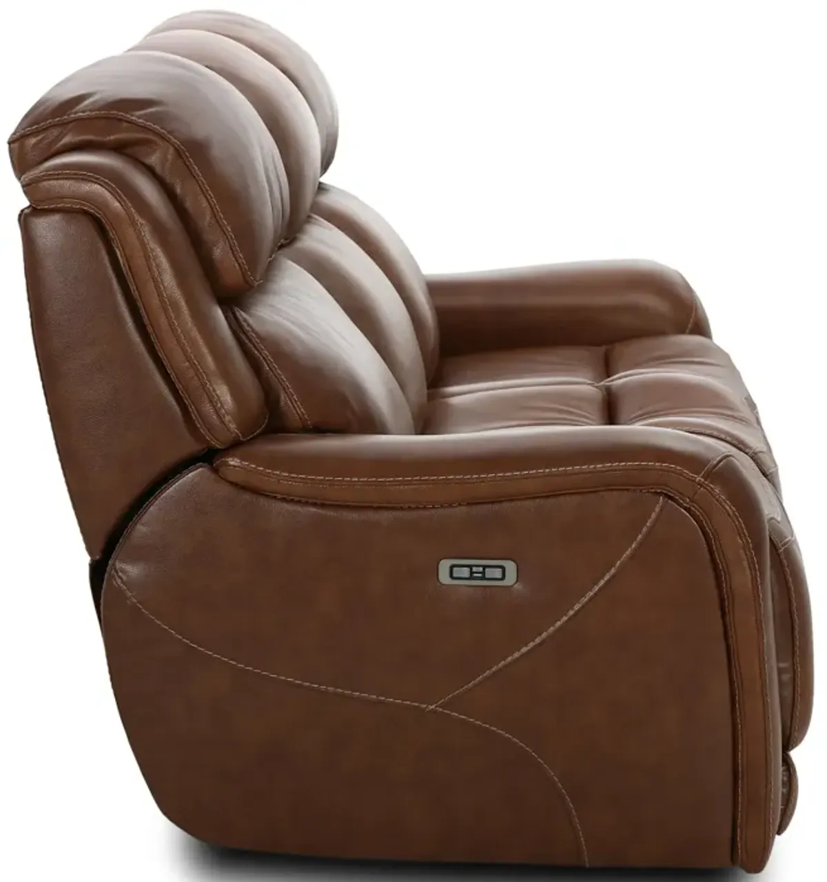 Saddle Leather Power Reclining Sofa