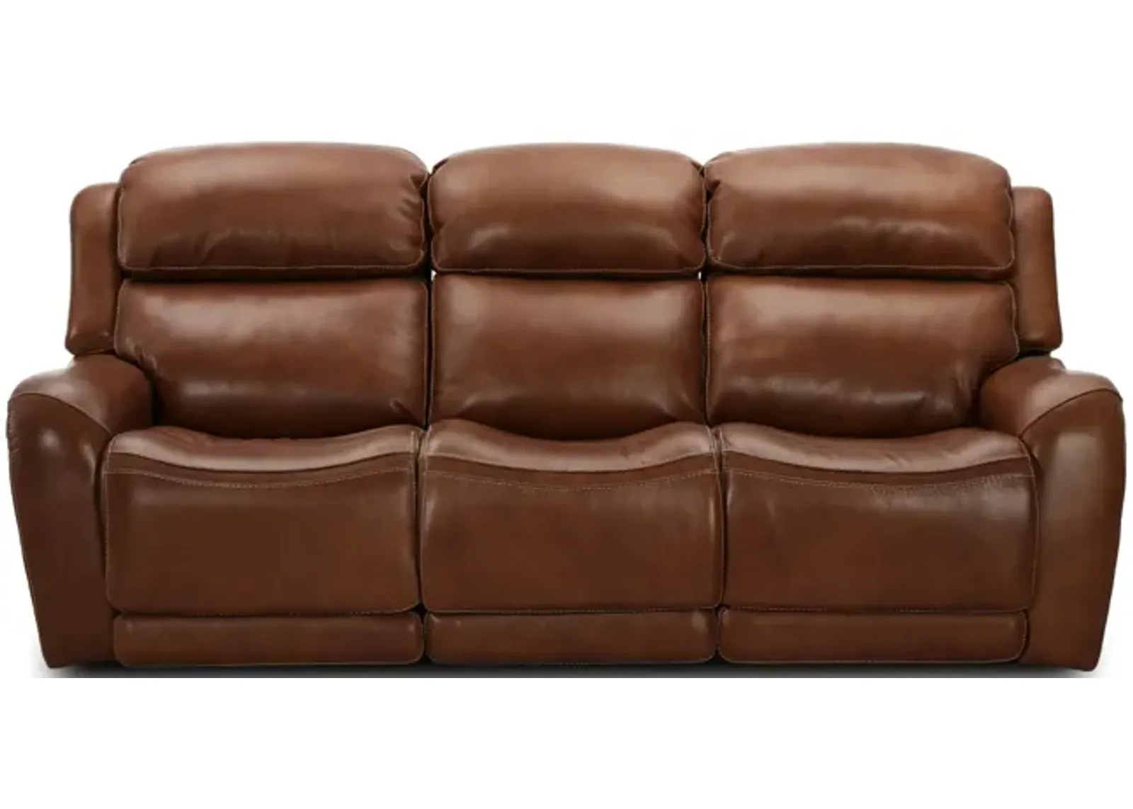 Saddle Leather Power Reclining Sofa