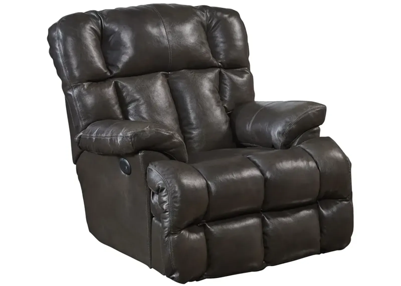 Regula Leather Lay Flat Power Recliner - Chocolate