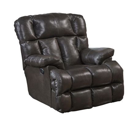 Regula Leather Lay Flat Power Recliner - Chocolate