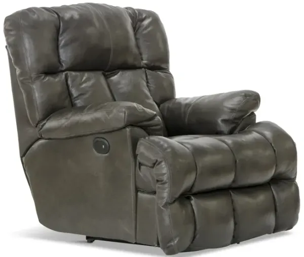 ★ mignon.r.l★ Wrenn Leather Fully Loaded Zero Gravity Recliner in Raven by