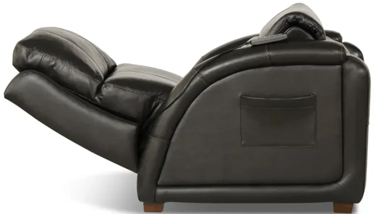 Jetson Zero Gravity Leather Power Recliner - Black