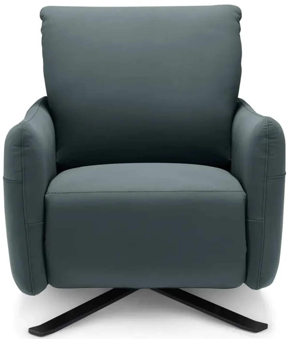 Keta Leather Power Recliner - Greenblue