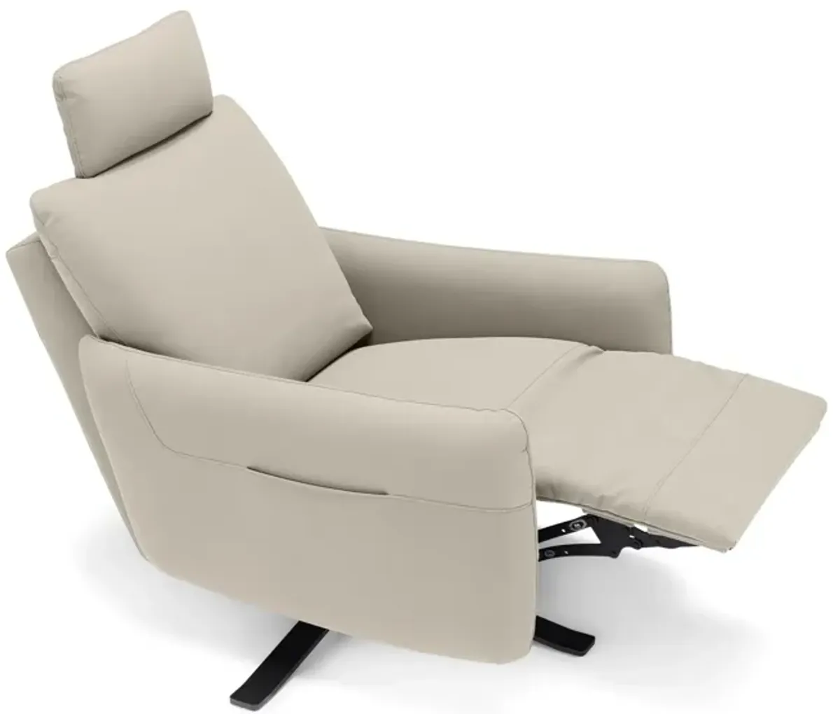 Keta Leather Power Recliner - Stone