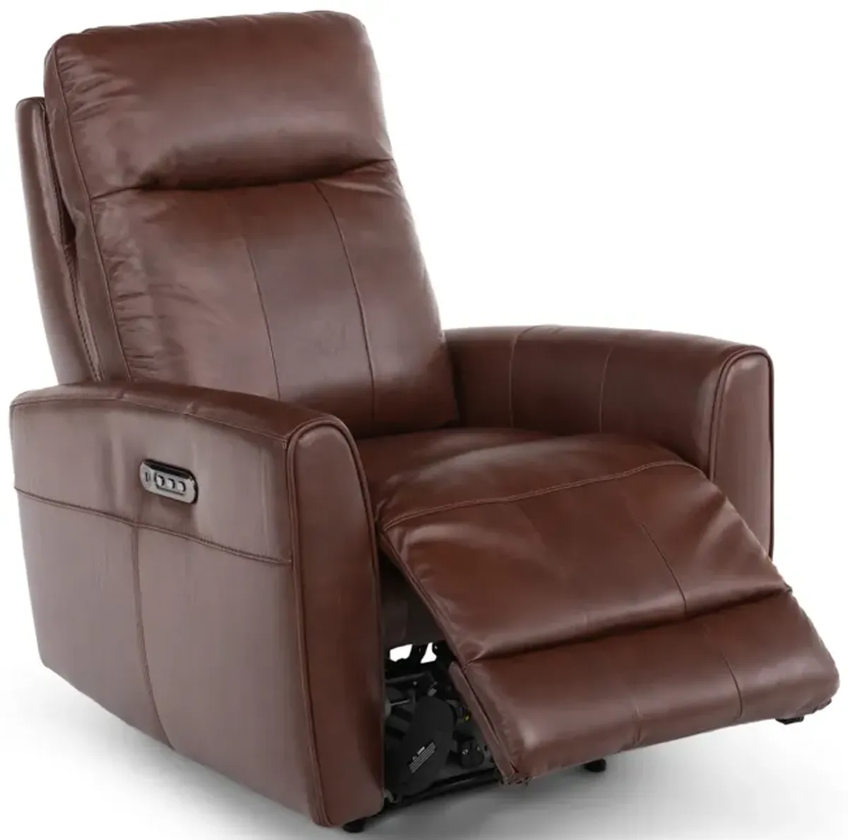 Apollo Leather Power Recliner - Chestnut