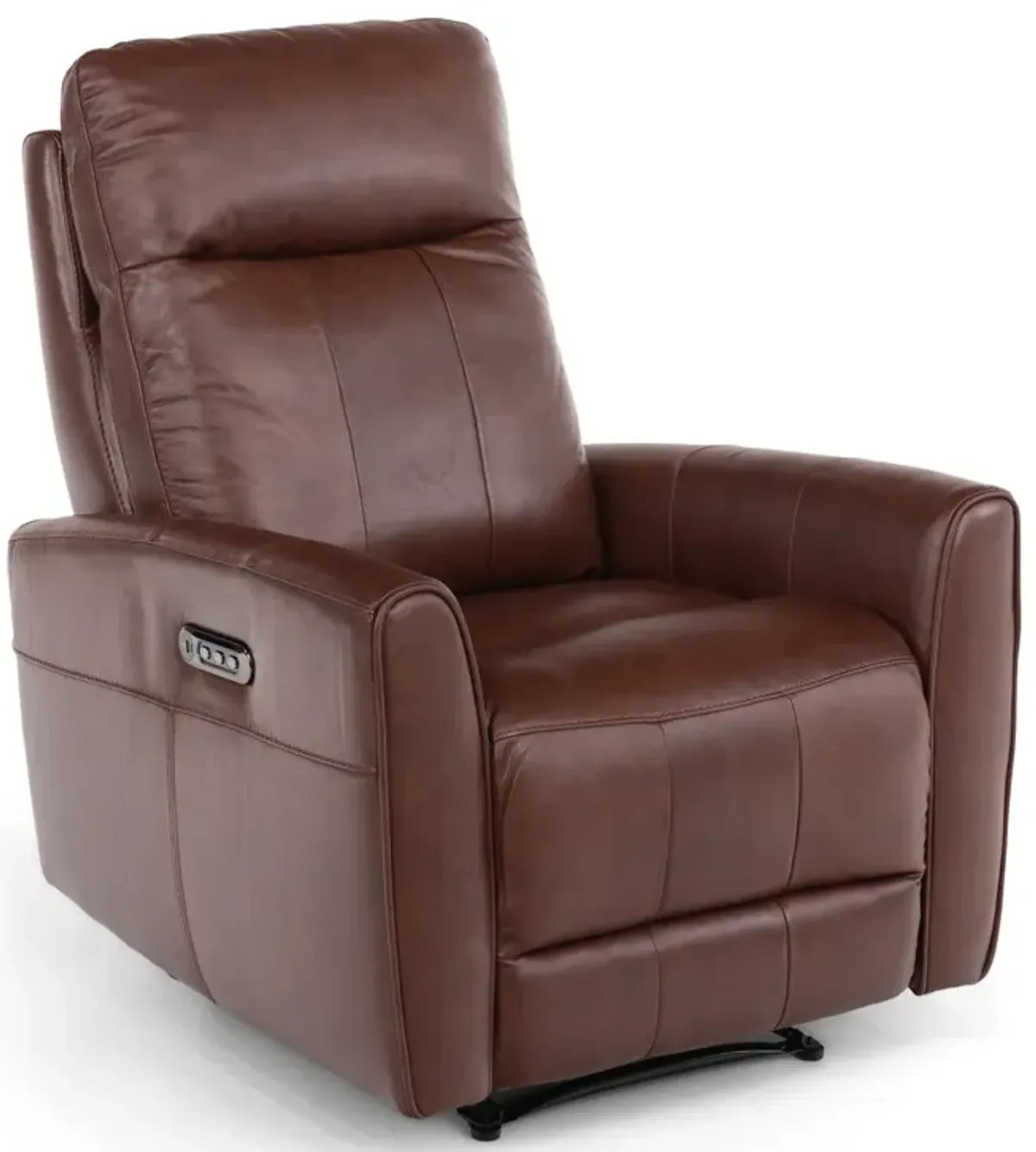 Apollo Leather Power Recliner - Chestnut