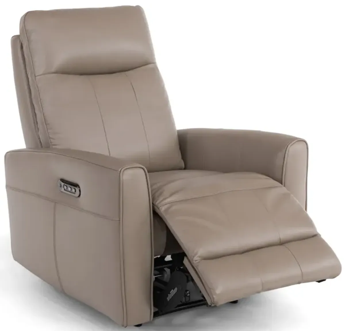 Apollo Leather Power Recliner - Greige