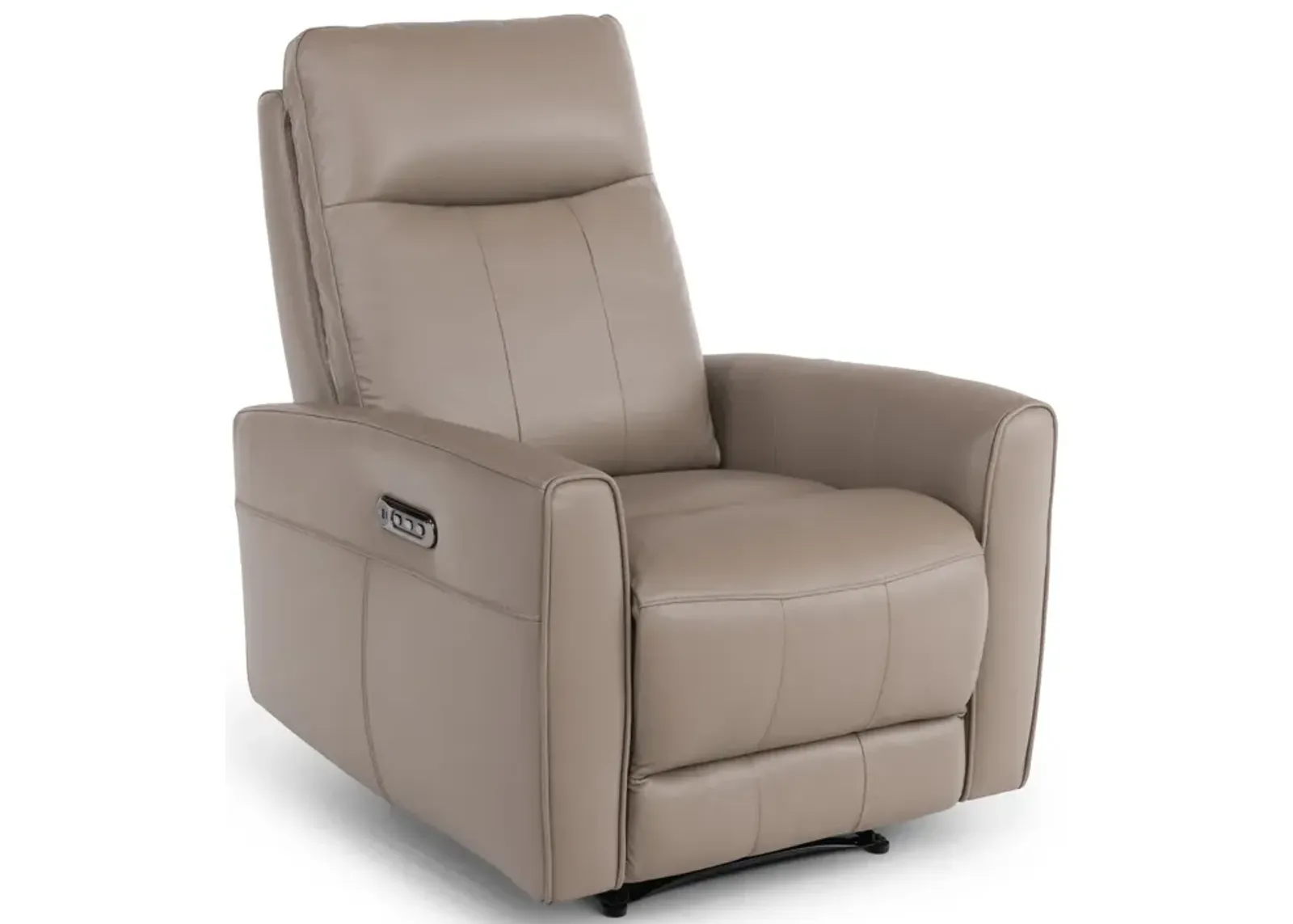 Apollo Leather Power Recliner - Greige