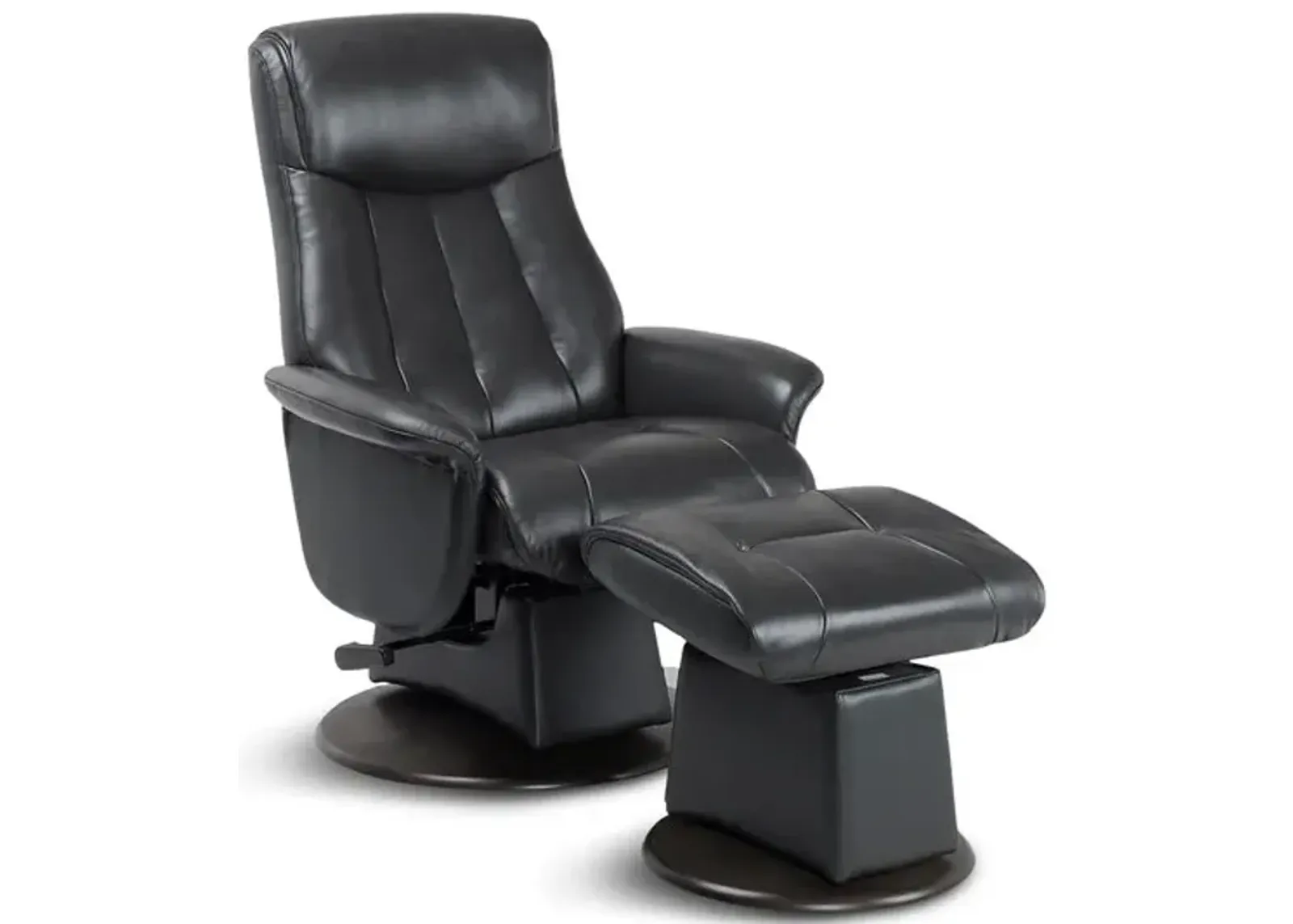 Zoey Manual Swivel Glider Recliner - Charcoal