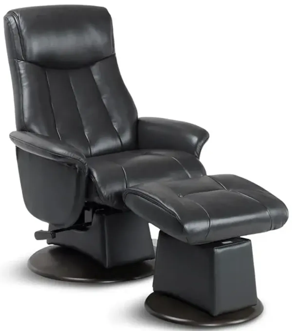 Zoey Manual Swivel Glider Recliner - Charcoal