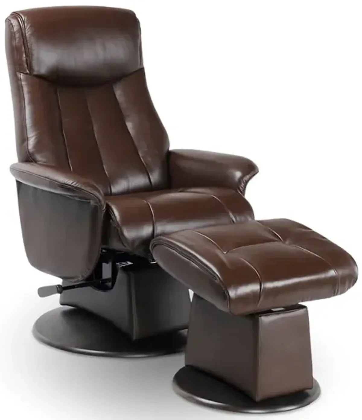 Zoey Manual Swivel Glider Recliner - Brown