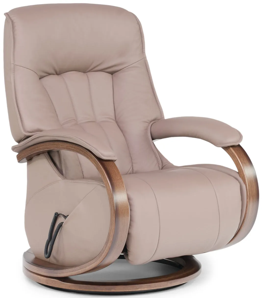 Mosel Leather Power Swivel Recliner