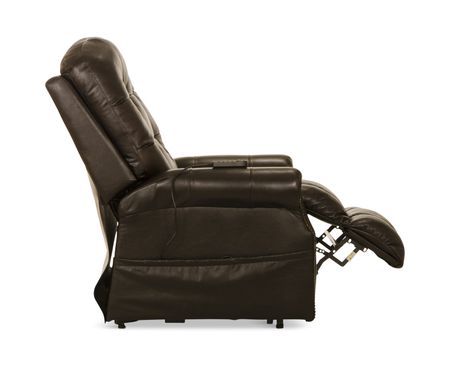 Watt Leather Power  Lay Flat  Lift Chair Recliner - Chocolate