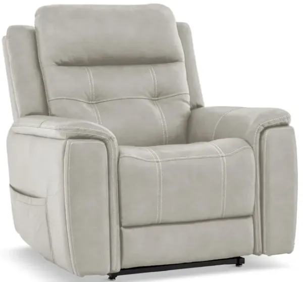 Arnold Leather Zero Gravity Power Lift Chair Recliner - Dove