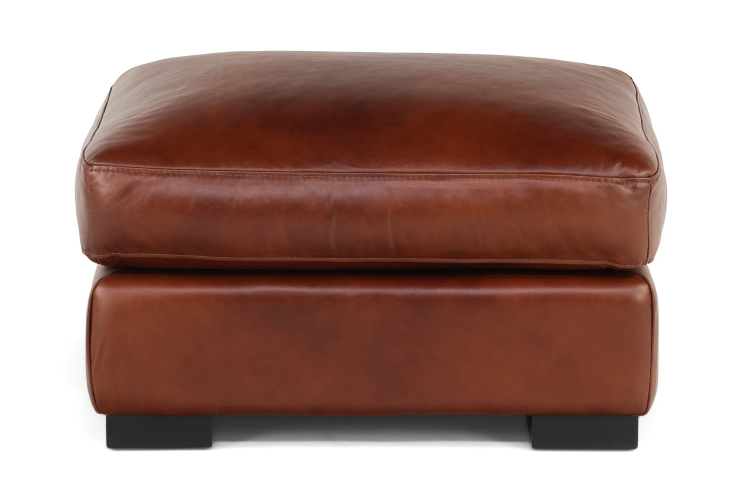 Leon Leather Ottoman