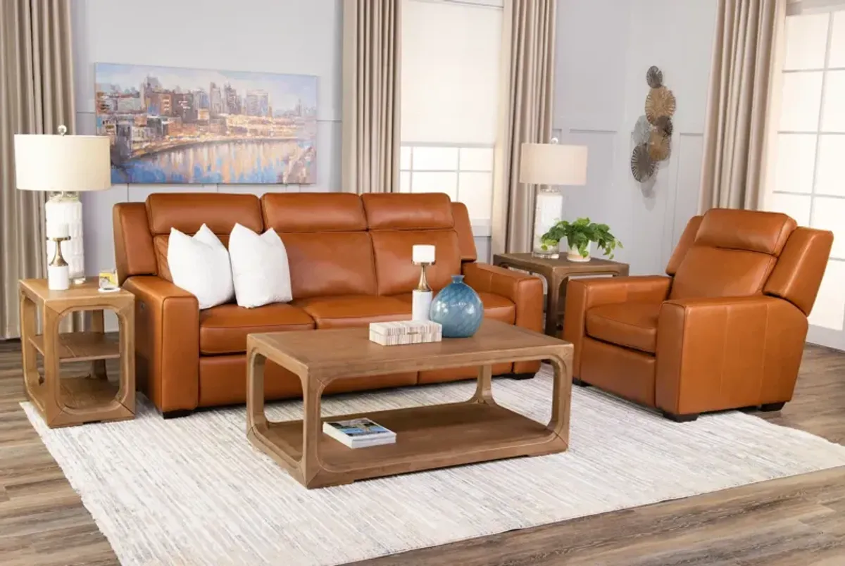 Barton Leather Power Reclining Sofa