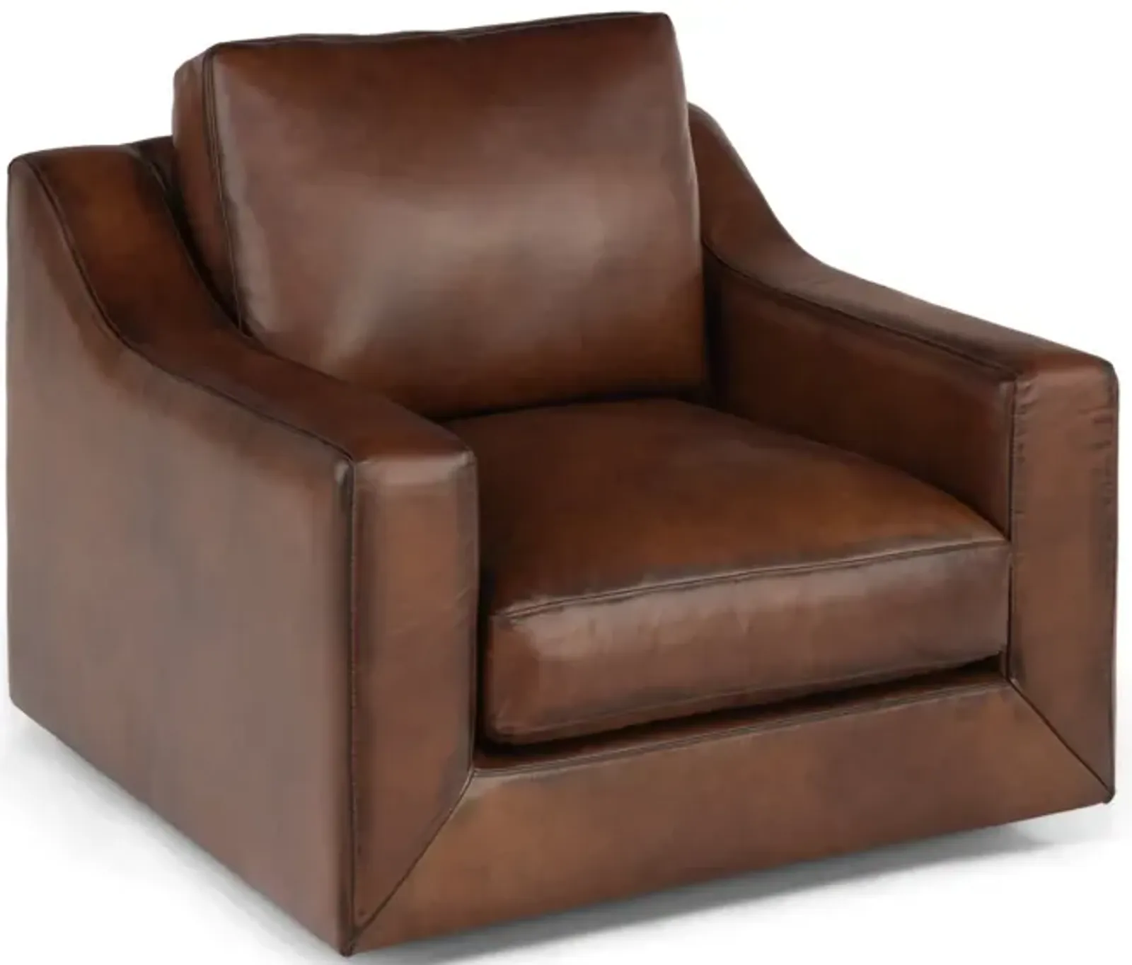 Knox Leather Swivel Chair