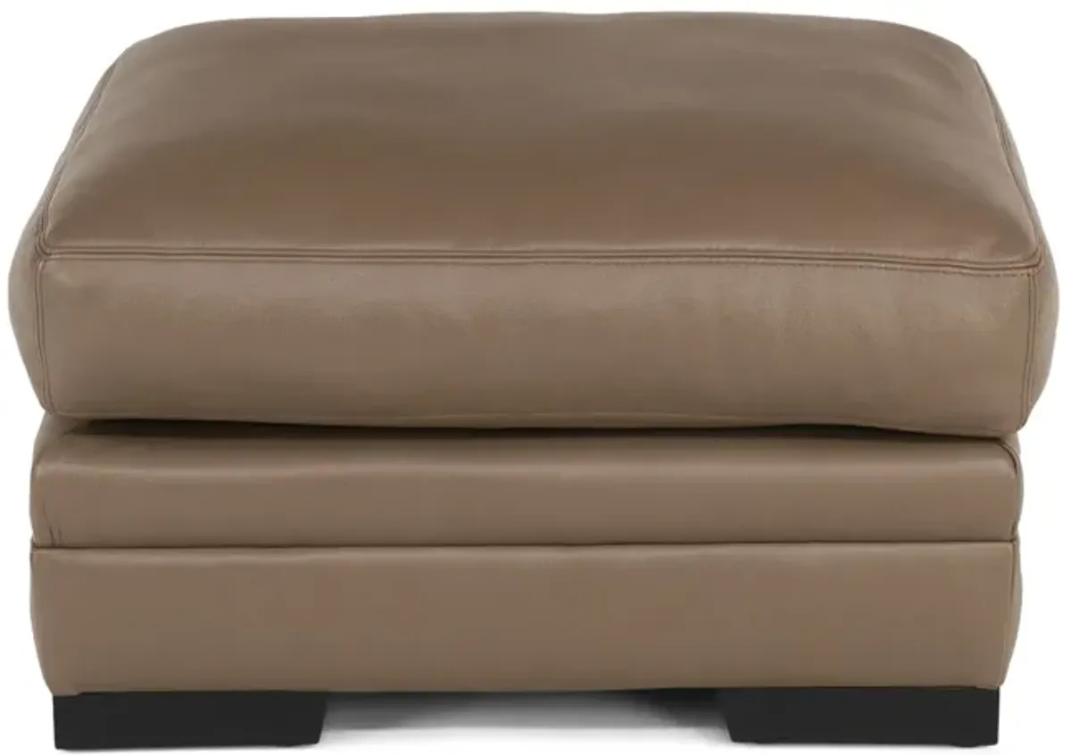 Bernard Leather Ottoman