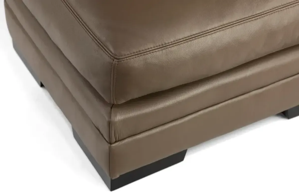 Bernard Leather Ottoman