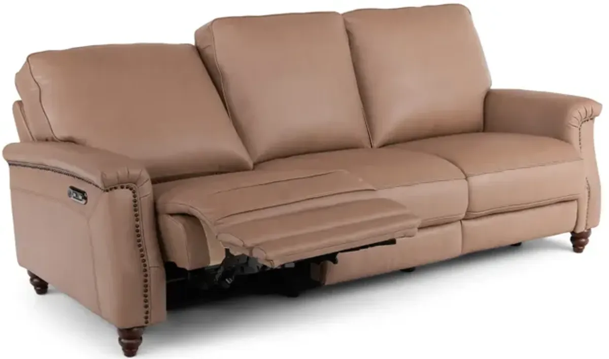 Warren Leather Reclining Sofa