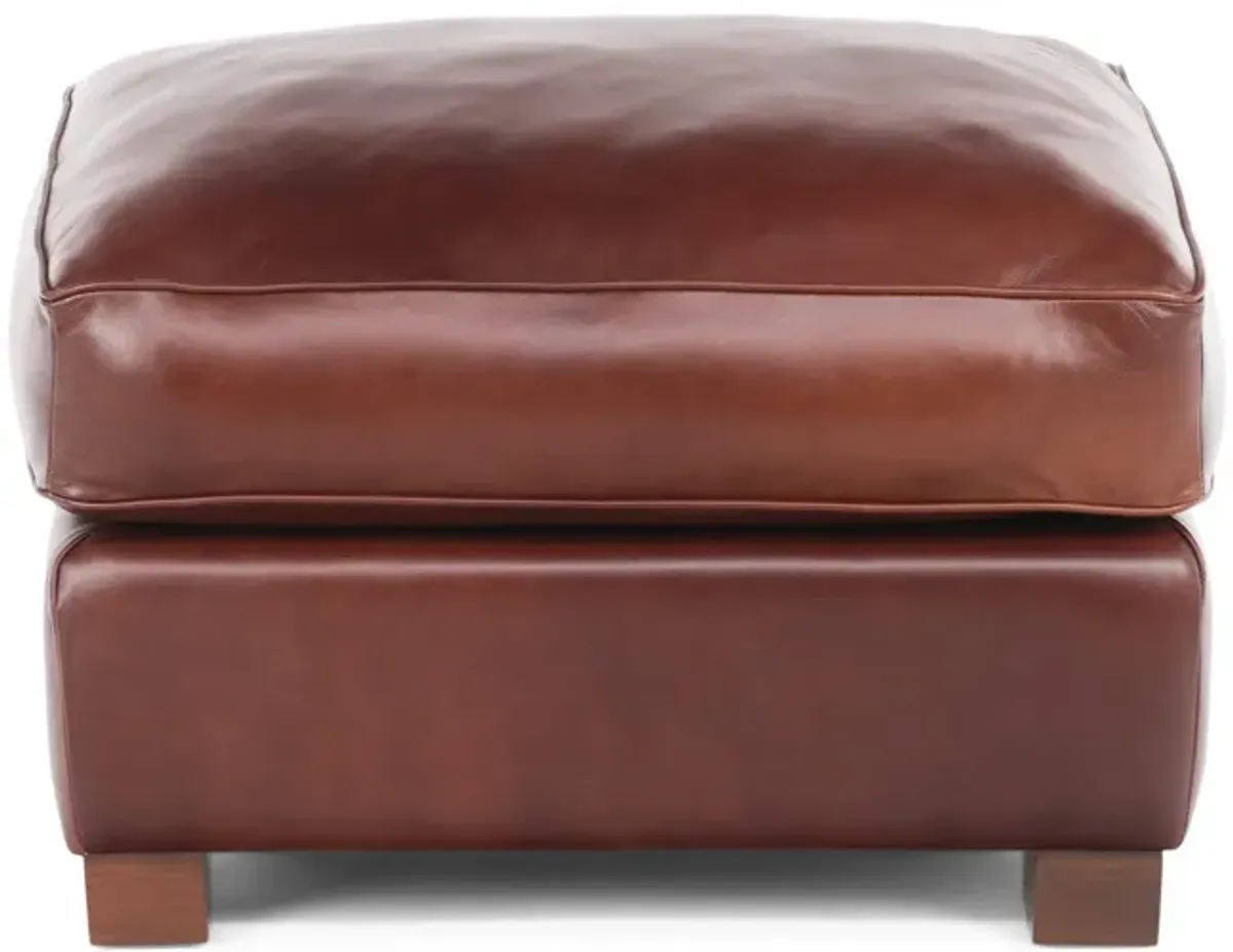 Reeves Leather Ottoman