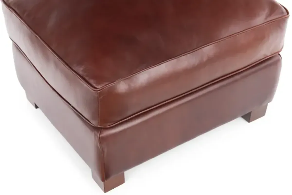 Reeves Leather Ottoman
