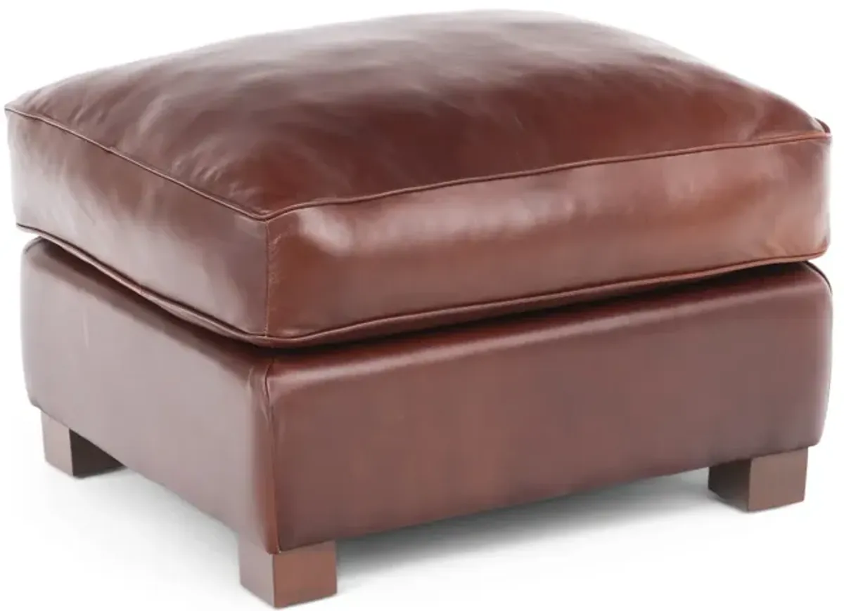 Reeves Leather Ottoman