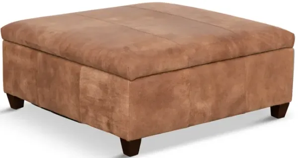 Depot Leather Storage Ottoman