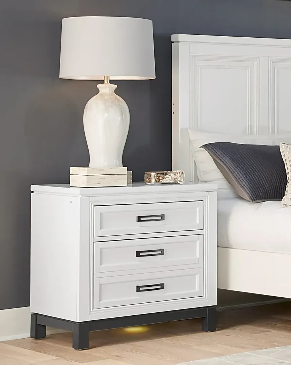 Central Park 3 Drawer Nightstand