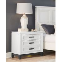 Central Park 3 Drawer Nightstand