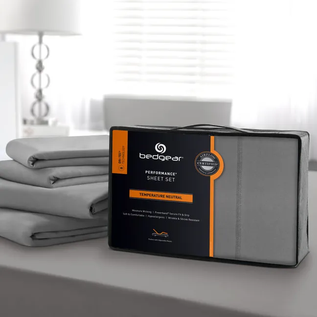 Dri Tec Twin XL Sheet Set - Gray