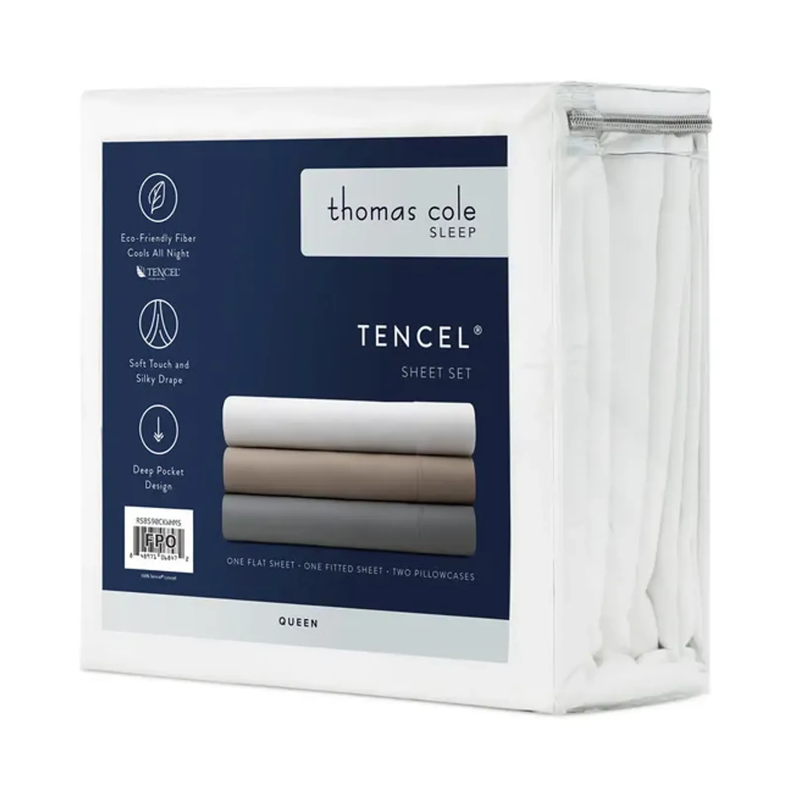 Tencel Queen Sheet Set - White
