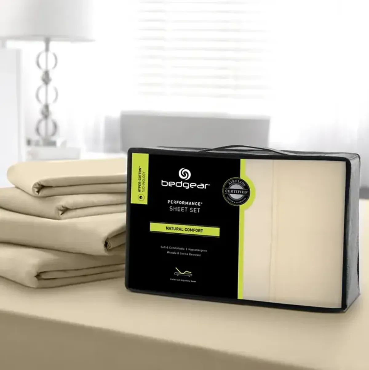 Hyper Cotton Full Sheet Set - Champagne