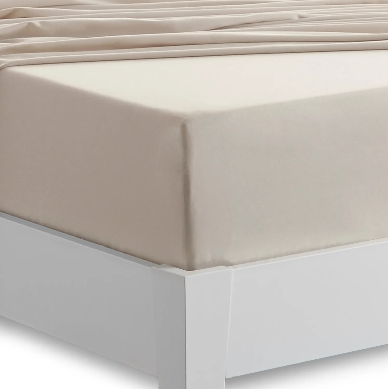 Bedgear Basic Twin Medium Beige Sheet Set