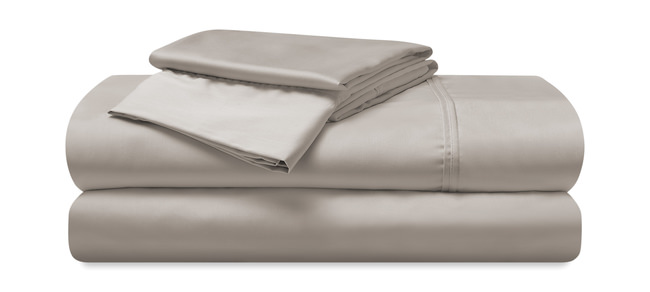 Hyper Cotton Twin Sheet Set - Medium Beige