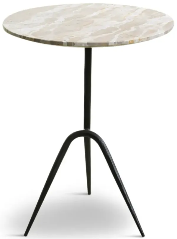 Santorini Accent Table - Capri Marble