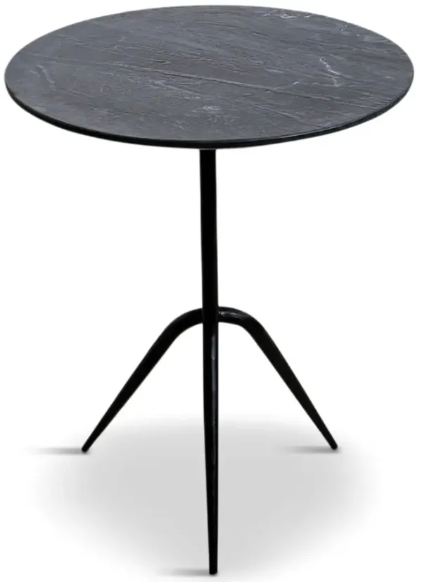 Santorini Accent Table - Lava Marble