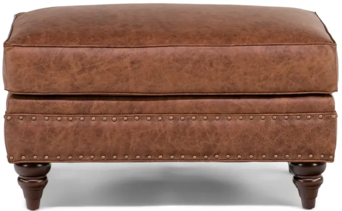 Winslow Leather Ottoman