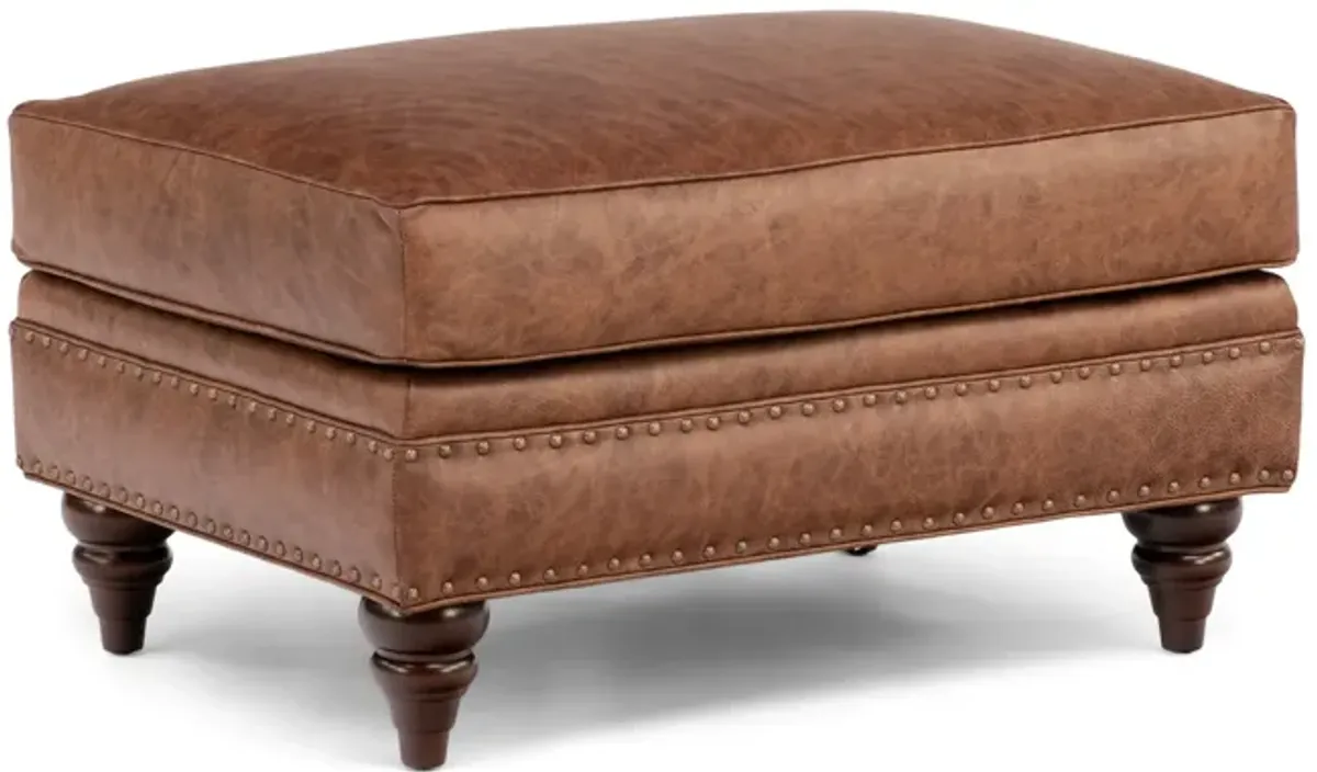 Winslow Leather Ottoman