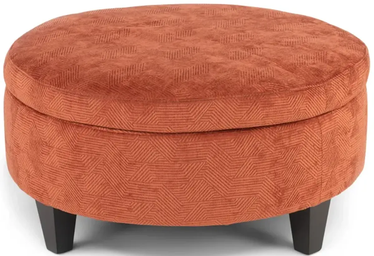 Sundry Round Storage Ottoman