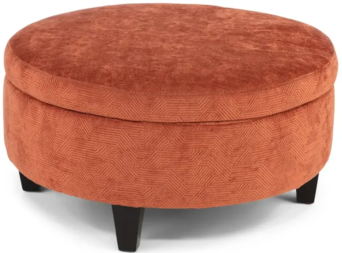 Sundry Round Storage Ottoman