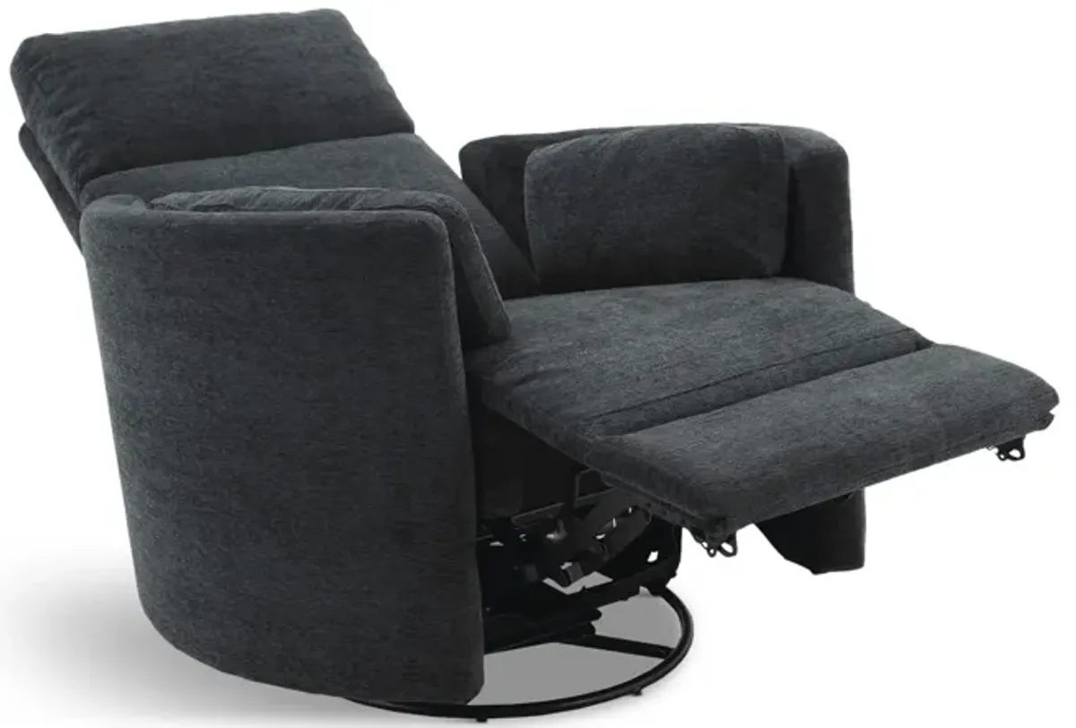 Stuart Power Swivel Recliner - Charcoal