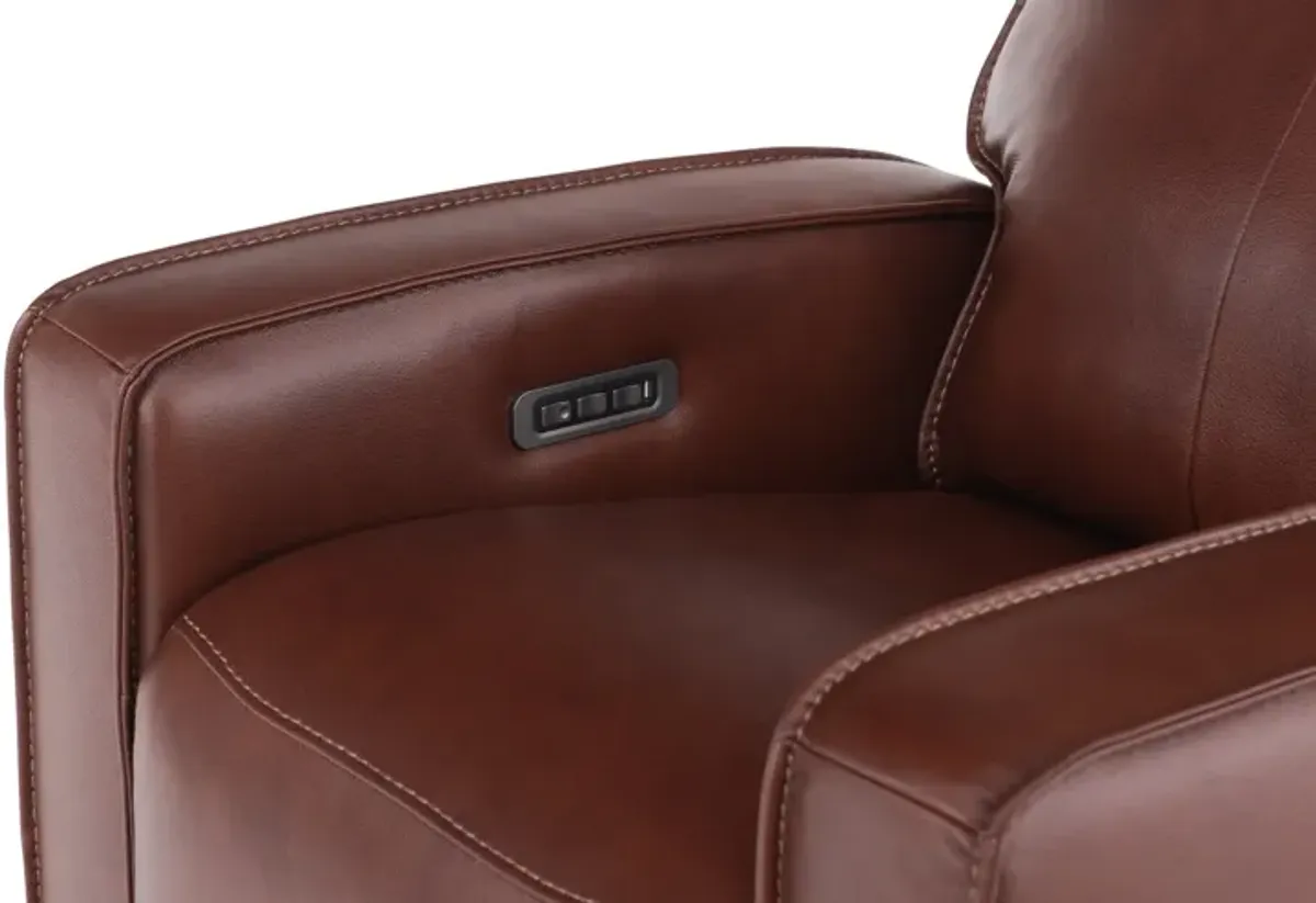 Eden Leather Glider   Power Recliner