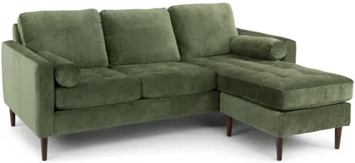 Verona Sofa With Chaise - Hestia Emerald