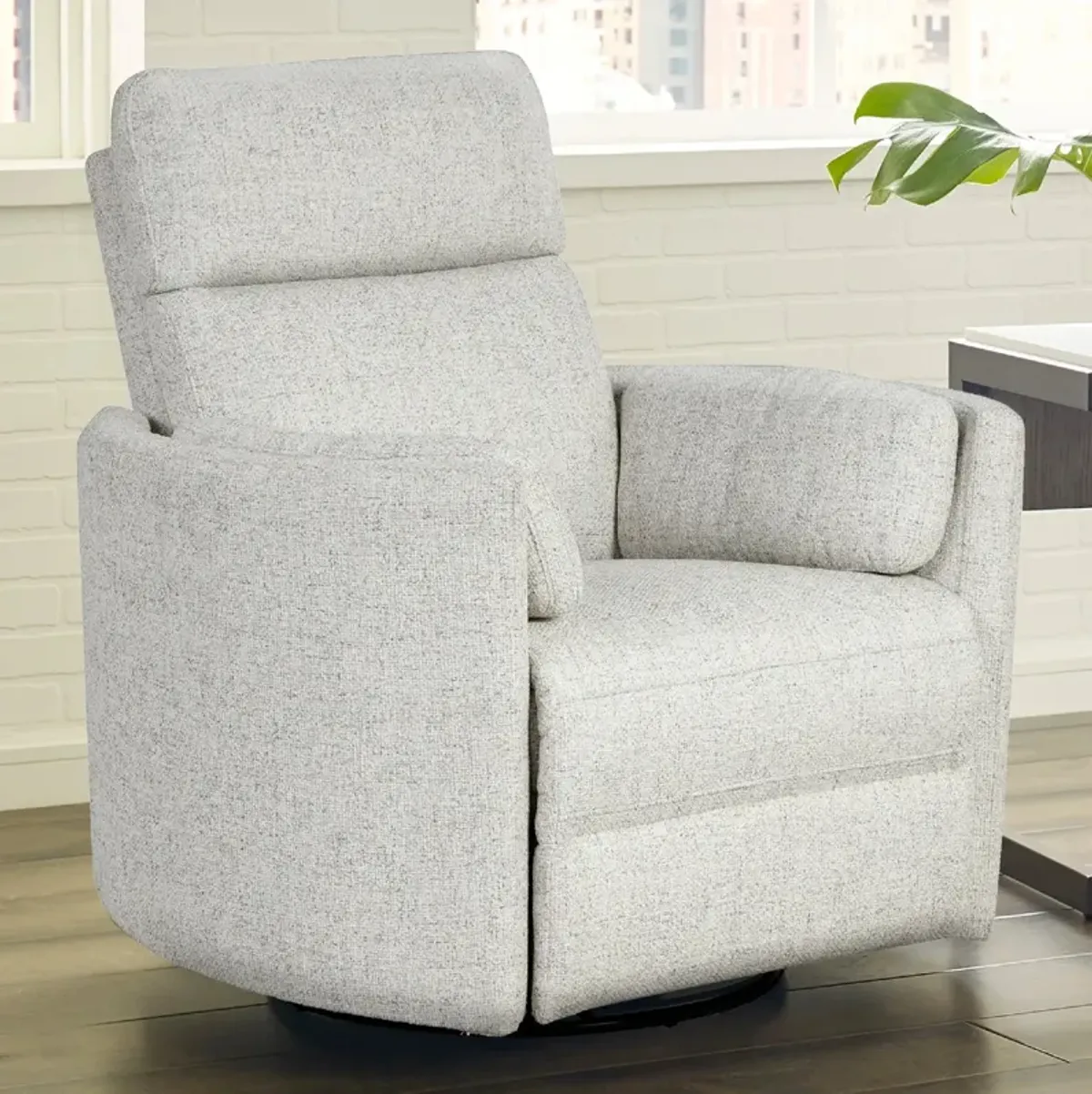 Stuart Power Swivel Recliner - Natural Beauty Quartz