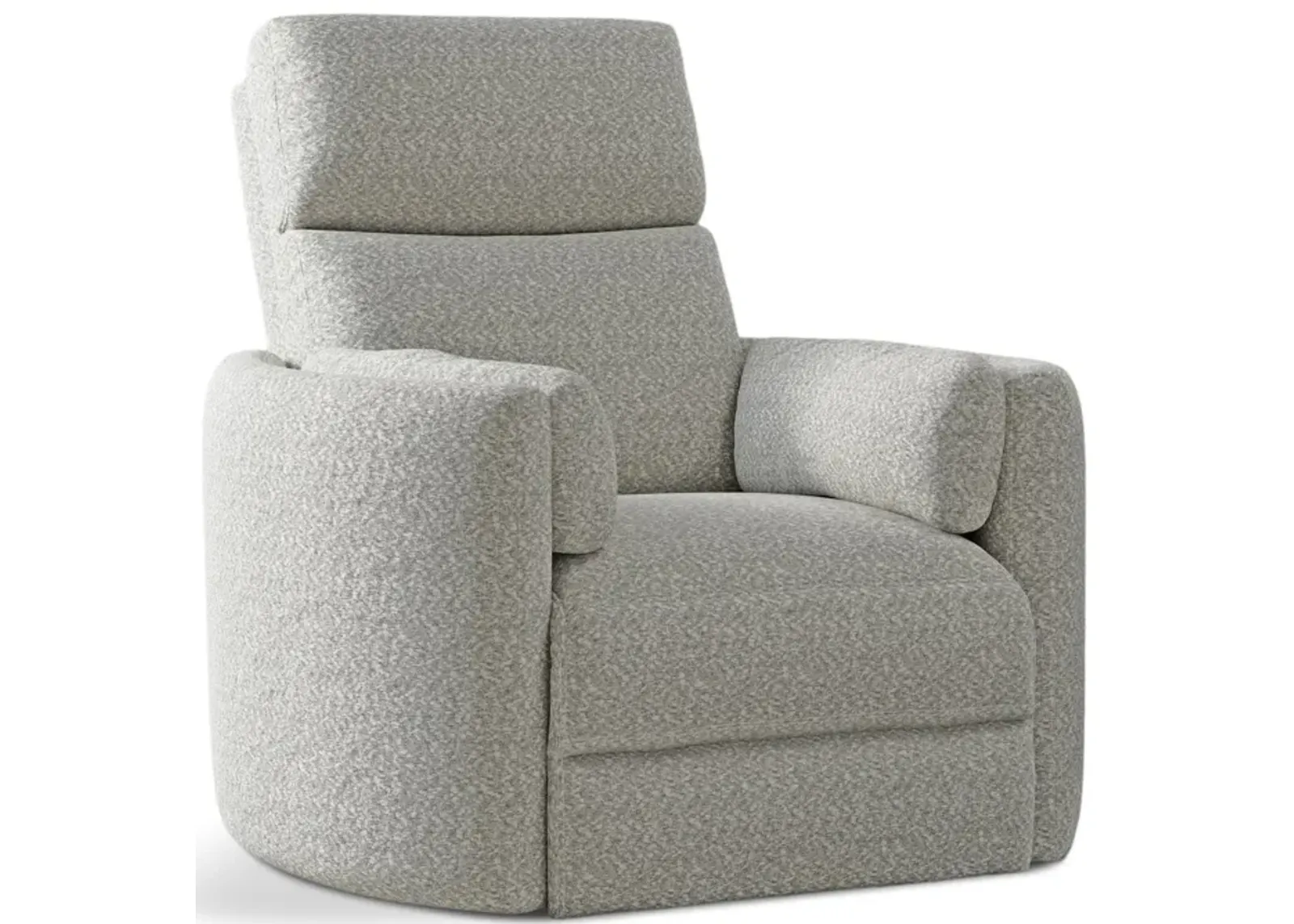 Stuart Power Swivel Recliner - Tatum River Rock