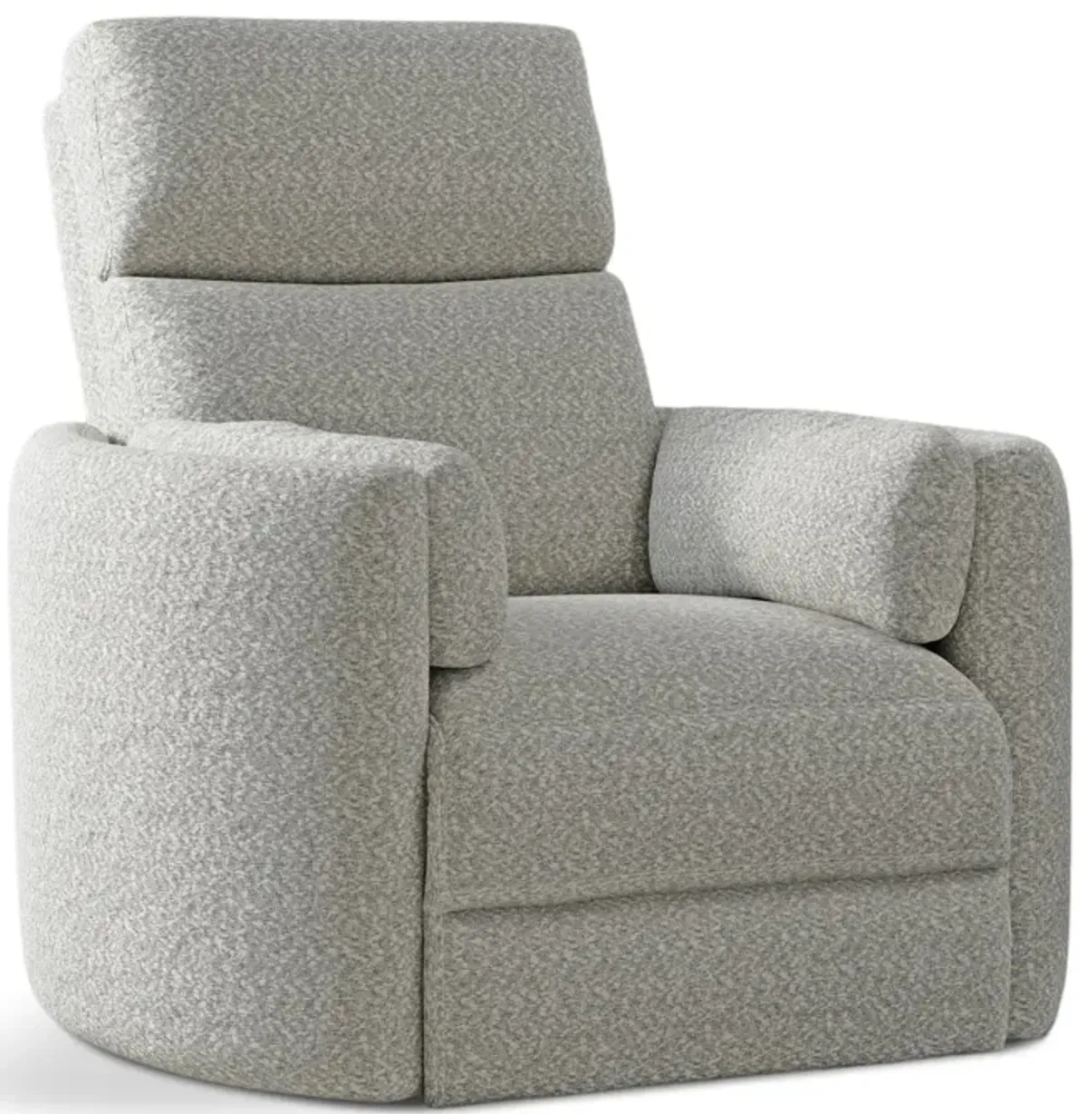 Stuart Power Swivel Recliner - Tatum River Rock