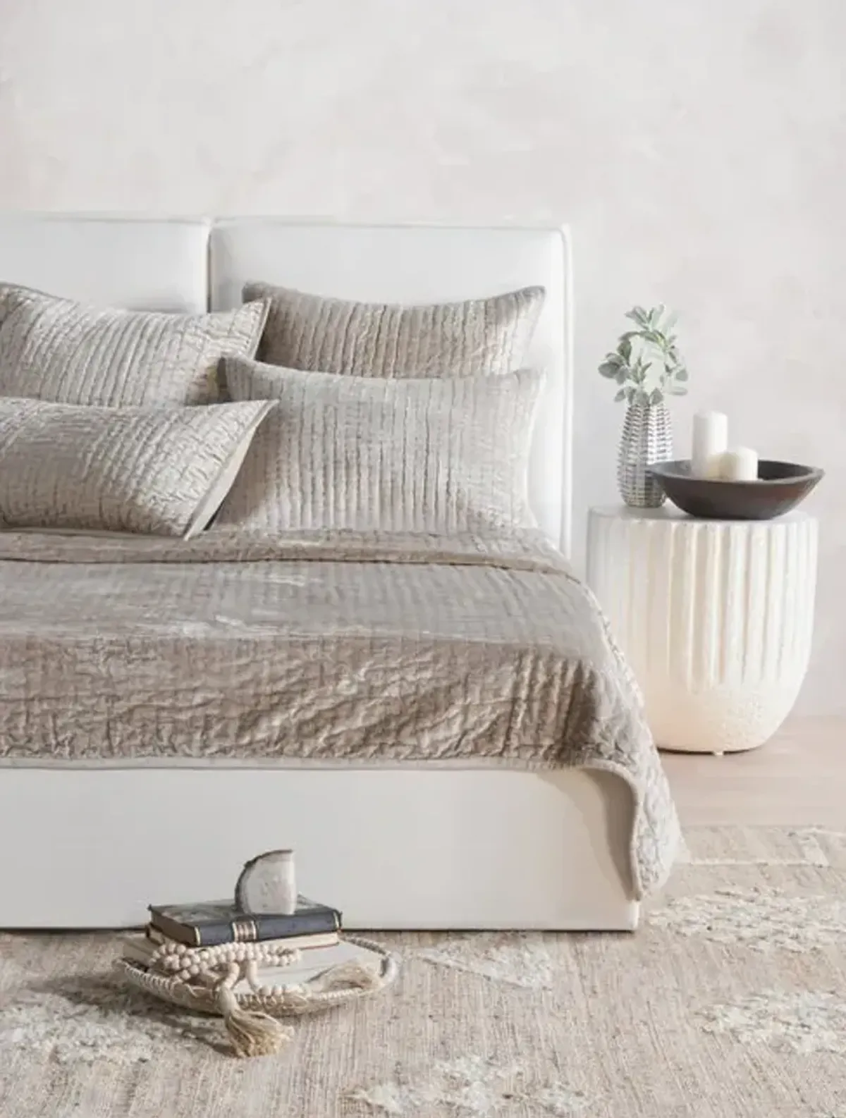 Bari Pebble Quilt Set - Queen