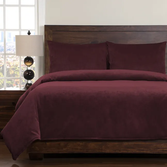 Padma King Duvet Set - Wine