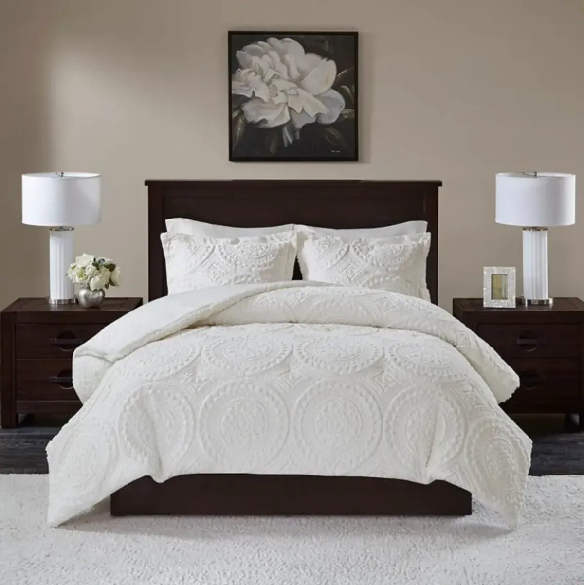 Arya Medallion Queen Comforter Set